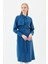 Rüzgarlıklı Gömlek Yaka Tencel Kap Indigo 5