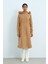 Beli Büzgülü Yanları Oval Kaban Camel 1