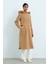Beli Büzgülü Yanları Oval Kaban Camel 2