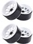 4 Adet Metal Alaşımlı 1.9 Beadlock Jant Beyaz (Yurt Dışından) 1