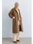 Oversize %100 Yün Kaban Vizon 5