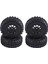 4 Adet 2.2 Inç Naylon Plastik Beadlock Tekerlek 4.72IN120MM Lastik Siyah (Yurt Dışından) 1