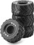 4 Adet 100MM 110 Monster Truck Buggy Lastiği 118 Losi Mini Lmt Siyah (Yurt Dışından) 1