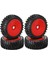 4 Adet 18 Rc Tekerlek Lastiği 120112MM 18 Rc Araba Canavar Kamyon Kırmızı (Yurt Dışından) 5