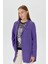 Kolu Katlanabilir Blazer Ceket Mor 4