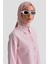 Plise Etekli Çizgili Takım 24K6851 Pembe 4