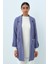 Kolları Katlanabilir Örme Blazer Ceket Indigo 1