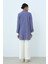 Kolları Katlanabilir Örme Blazer Ceket Indigo 4