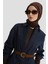 Kuplu ve Cepli Denim Tunik 24K4308 Lacivert 1