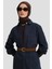 Kuplu ve Cepli Denim Tunik 24K4308 Lacivert 3