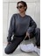 Kadın Basic Trend Model Bisiklet Yaka Eşofman Takımı 3