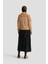 Çizgili Triko Kazak 24KD4208 Camel 5