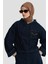 Denim Efektli Örme Takım 24KD3405 Indigo 3