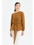 Önü Bağlamalı Şık Bluz Camel 5