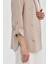 Kolu Katlanılabilir Kısa Blazer Ceket Bej 4