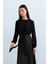 Önü Bağlama Detaylı Şık Bluz Siyah 2