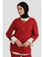 Metal Düğmeli Triko Takım 24KD4212 Kırmızı 4