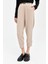 Yanı Fermuarlı Jogger Pantolon Bej 3