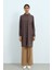 Beli Lastikli Ütü Izli Bol Paça Pantolon Camel 4