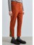 Yanları Jakar Kamalı Gabardin Pantolon Turuncu 3