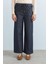 Beli Lastikli Bol Paça Pantolon Indigo 4