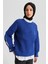 Kolu Yırtmaç Detaylı Kazak 24KD4201 Kobalt 4