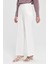 Beli Lastikli Culotte Pantolon Ekru 3