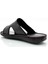 Gerçek Deri Erkek Terlik Hafif Terlik Deri A. Şır Siyah 4