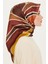 Geometrik Desenli Sura Saf İpek Eşarp 9232D 34 2