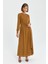 Kuşak Detaylı Elbise Camel 1