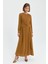 Kuşak Detaylı Elbise Camel 2