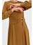 Kuşak Detaylı Elbise Camel 5
