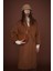 Oversize %100 Yün Kaban Kahve 2