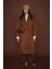 Oversize %100 Yün Kaban Kahve 4