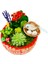 Bird Nest Kalanchoe Sukulent Tasarımı & Beton Kırmızı Saksıda Canlı İç Mekan Bitkileri Çiçek Hediye 3