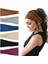 Kadınlar Katı Renk Elastik Saç Bantları Yoga Kafa Bandı Moda Kadın Türban Bandana Saç Çember Vintage Headwrap Saç Aksesuarları (Yurt Dışından) 2