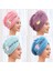 Mikrofiber Havlu Kız Banyo Hızlı Kuruyan Emici Saç Havlusu Sihirli Duş Başlığı Çift Katlı Kalınlaşma Türban Kafa Sarma (Yurt Dışından) 1