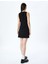 Bisiklet Yaka Kolsuz Slim Fit Mini Elbise 4