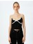 Dikiş Detaylı Fiyonklu Slim Fit Askılı Crop Üst 3