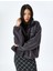 Cep Detaylı Fermuarlı Dik Yaka Oversize Peluş Sweatshirt 1