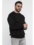 Üç Iplik Şardonlu Yazı Baskılı Erkek Sweatshirt 4