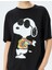 Snoopy Baskılı Kısa Kollu Bisiklet Yaka Lisanslı Tişört 5