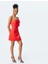 Straplez Bodycon Fiyonk Detaylı Mini Elbise 1