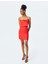 Straplez Bodycon Fiyonk Detaylı Mini Elbise 2
