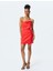 Straplez Bodycon Fiyonk Detaylı Mini Elbise 3