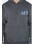 Baskılı Üç Iplik Şardonlu Erkek Kapüşonlu Sweatshirt 1