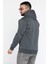 Baskılı Üç Iplik Şardonlu Erkek Kapüşonlu Sweatshirt 4