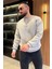 Baskılı Üç Iplik Şardonlu Bisiklet Yaka Erkek Sweatshirt 1