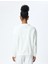 Üç Iplik Uzun Kollu Yarım Fermuarlı Dik Yaka Baskılı Sweatshirt 4