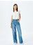 Crop Bisiklet Yaka Kısa Kollu Slim Fit Fiyonklu Tişört 2